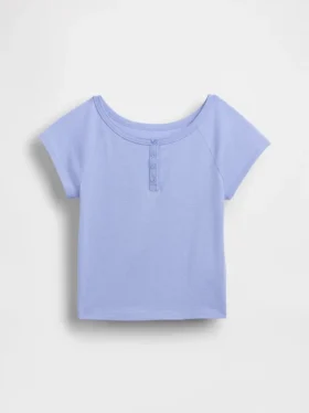 T-shirt Henley raglan per bambini