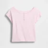 T-shirt Henley raglan per bambini