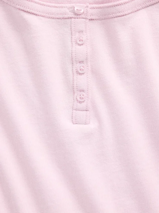 T-shirt Henley raglan per bambini