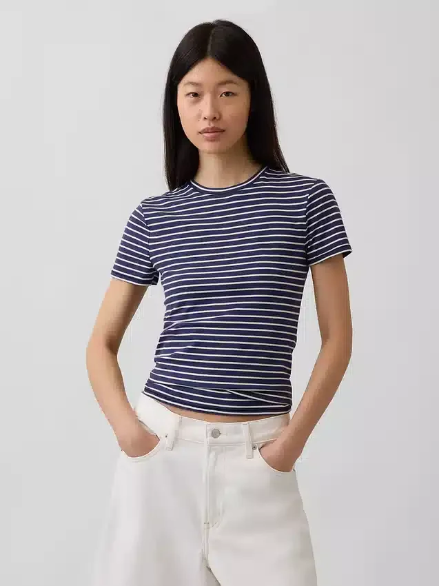 T-shirt in jersey a trama fitta