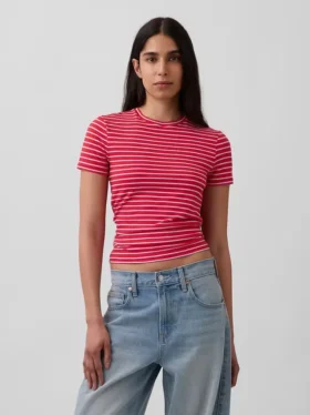 T-shirt in jersey a trama fitta
