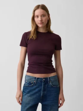 T-shirt in jersey a trama fitta