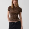 T-shirt in jersey a trama fitta