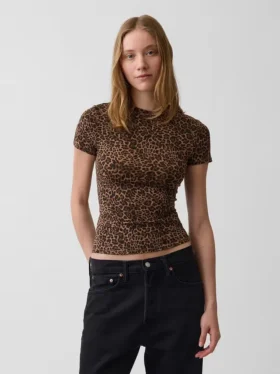 T-shirt in jersey a trama fitta