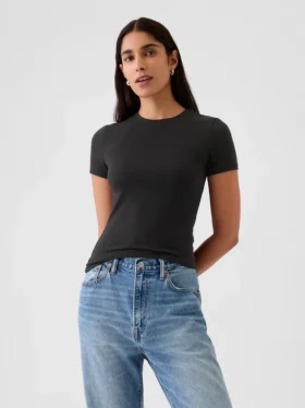 T-shirt in jersey a trama fitta