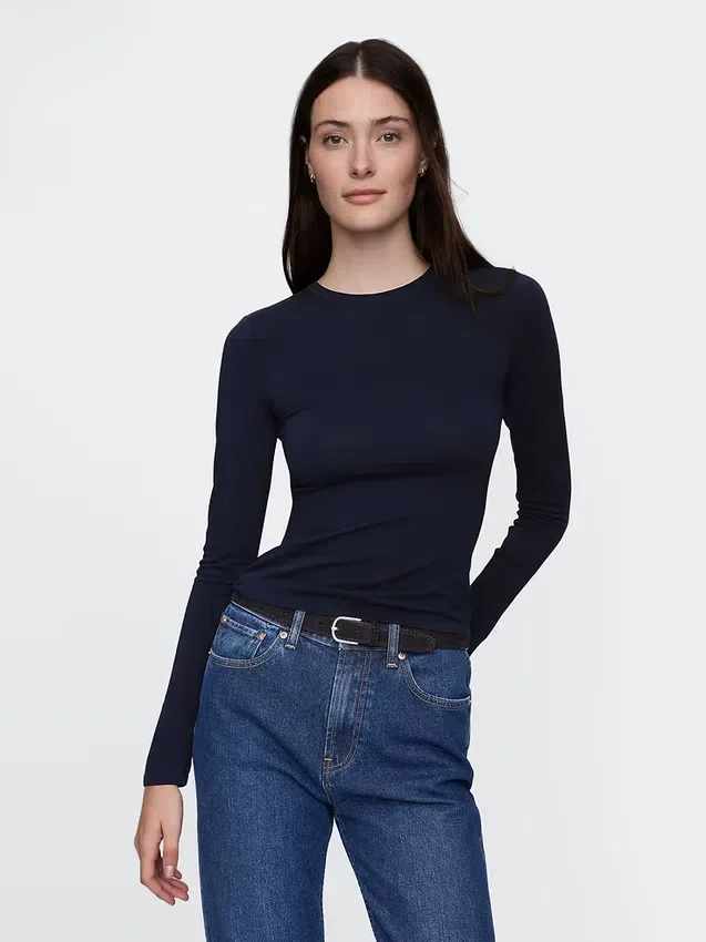 T-shirt in jersey a trama fitta