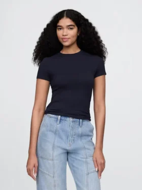T-shirt in jersey a trama fitta