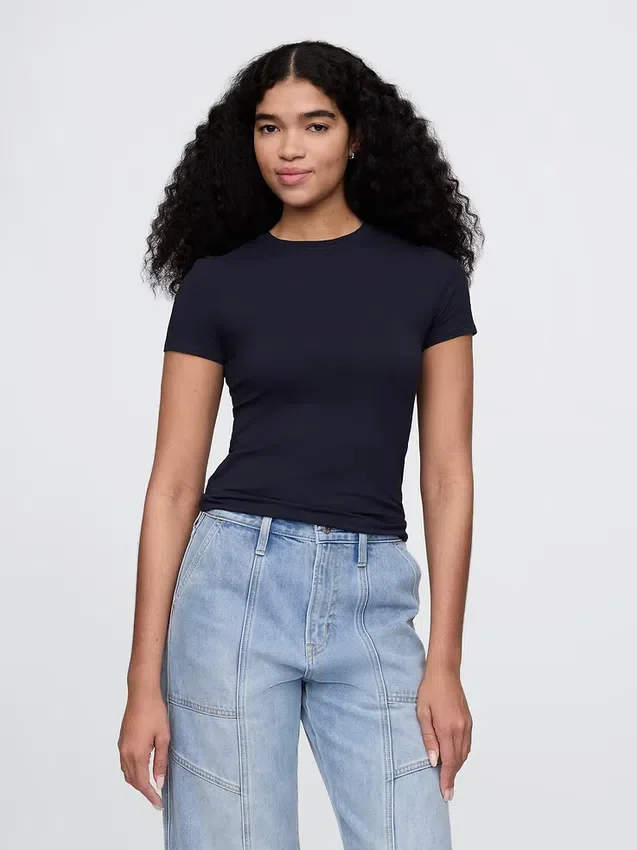 T-shirt in jersey a trama fitta