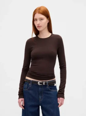 T-shirt in jersey a trama fitta