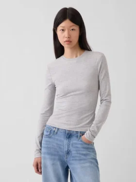 T-shirt in jersey a trama fitta