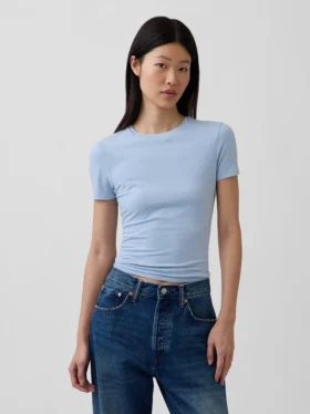T-shirt in jersey a trama fitta