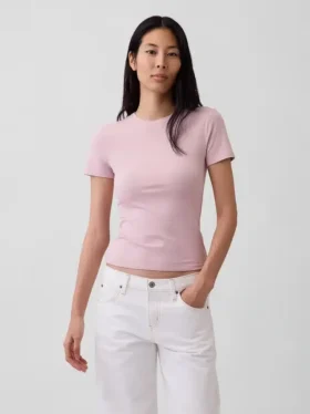 T-shirt in jersey a trama fitta