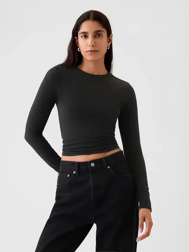 T-shirt in jersey a trama fitta