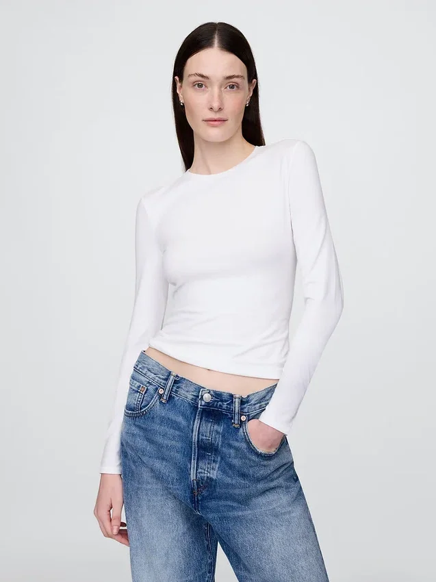 T-shirt in jersey a trama fitta