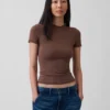 T-shirt in jersey a trama fitta