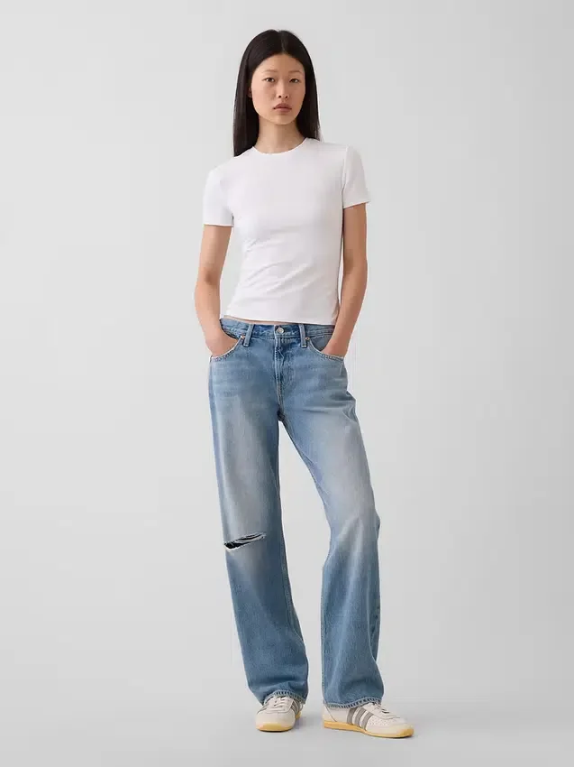 T-shirt in jersey a trama fitta