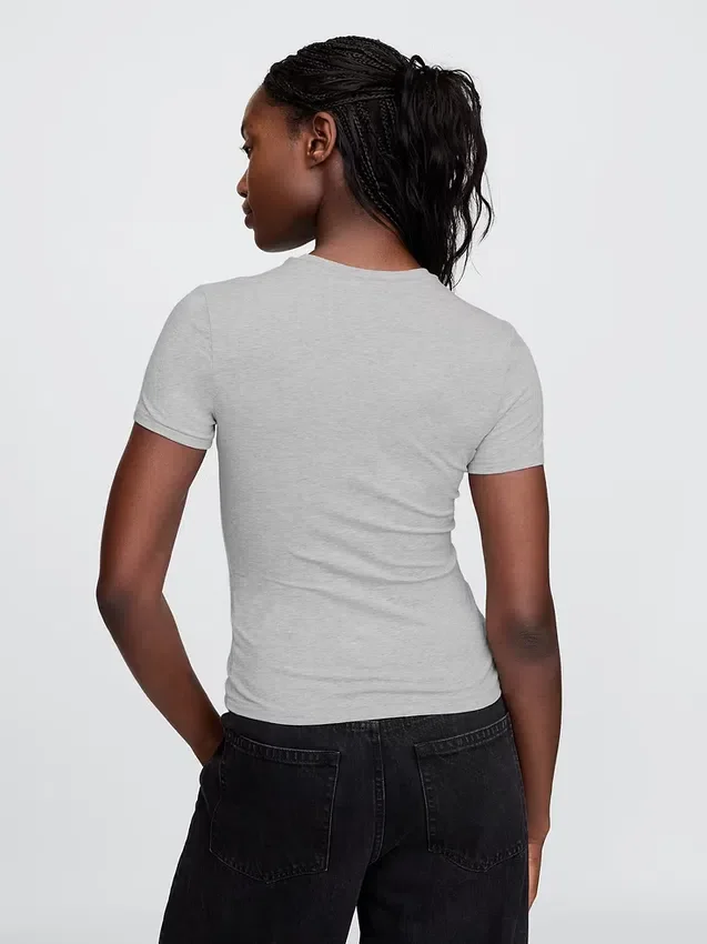 T-shirt in jersey a trama fitta
