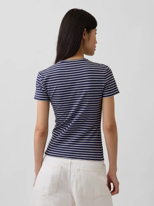 T-shirt in jersey a trama fitta