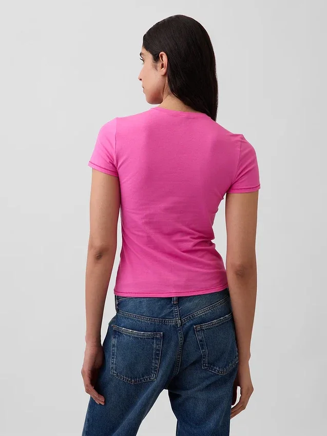 T-shirt in jersey a trama fitta
