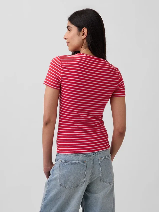T-shirt in jersey a trama fitta