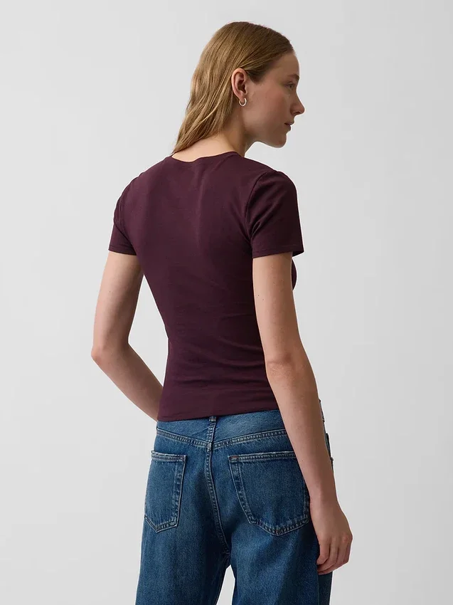 T-shirt in jersey a trama fitta