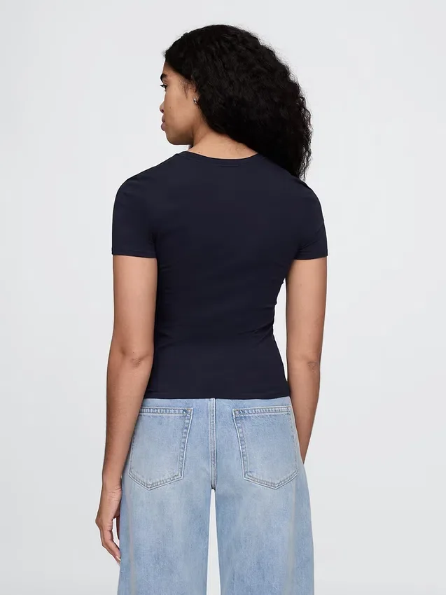 T-shirt in jersey a trama fitta