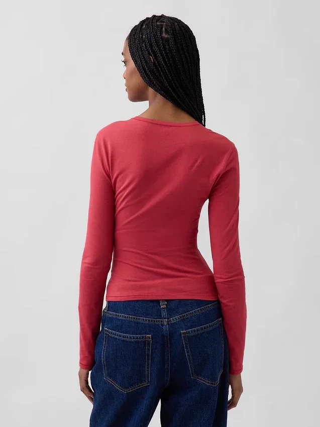 T-shirt in jersey a trama fitta