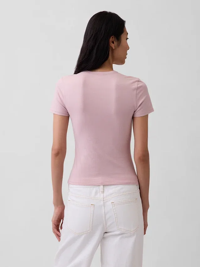 T-shirt in jersey a trama fitta