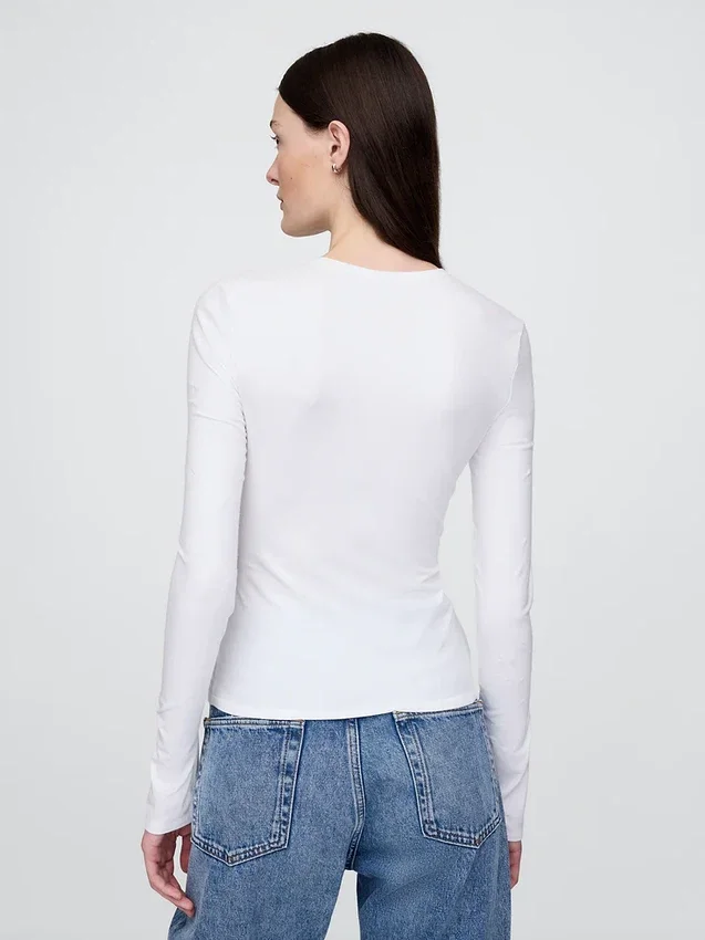 T-shirt in jersey a trama fitta