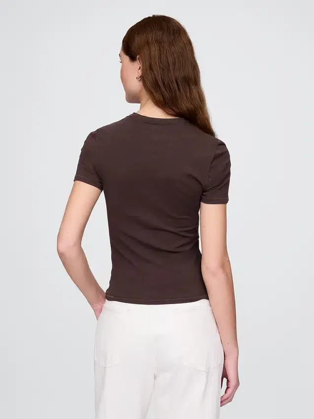 T-shirt in jersey a trama fitta