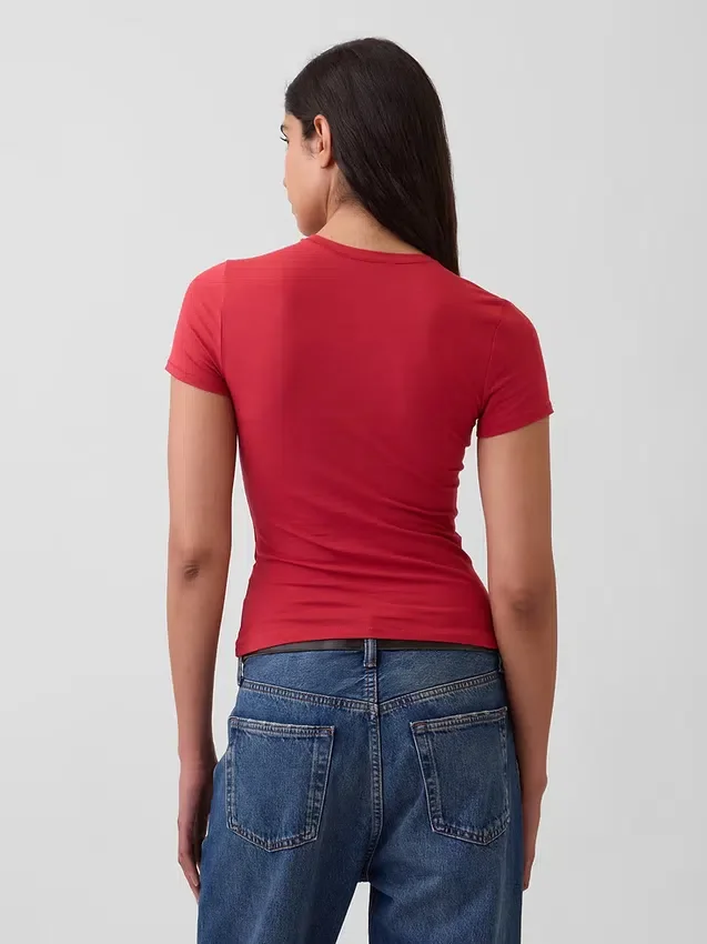 T-shirt in jersey a trama fitta
