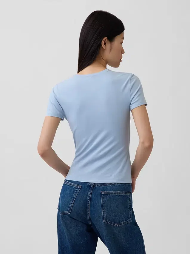 T-shirt in jersey a trama fitta