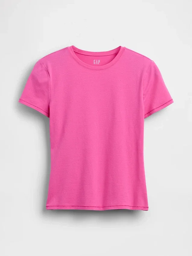 T-shirt in jersey a trama fitta