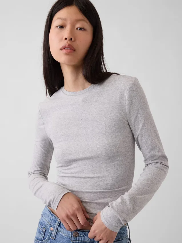 T-shirt in jersey a trama fitta