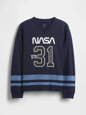 T-shirt in jersey dalla vestibilità comoda per bambini con tema NASA