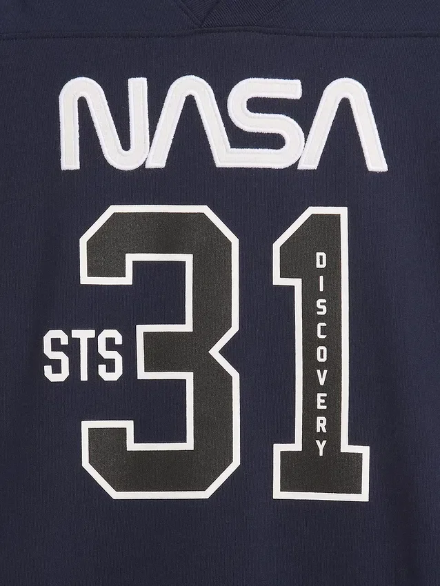 T-shirt in jersey dalla vestibilità comoda per bambini con tema NASA