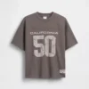 T-shirt in jersey oversize con grafica per bambini