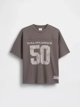 T-shirt in jersey oversize con grafica per bambini