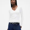 T-shirt moderna con scollo a V