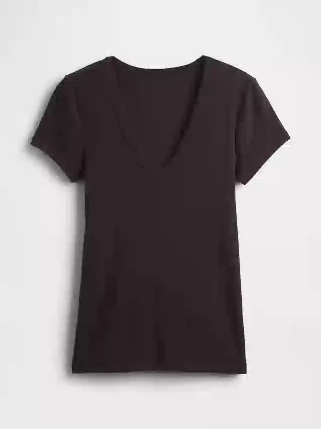 T-shirt moderna con scollo a V
