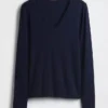 T-shirt moderna con scollo a V