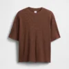 T-shirt oversize a trama waffle per bambini