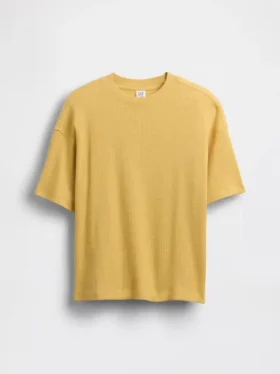 T-shirt oversize a trama waffle per bambini