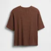 T-shirt oversize a trama waffle per bambini