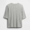 T-shirt oversize a trama waffle per bambini