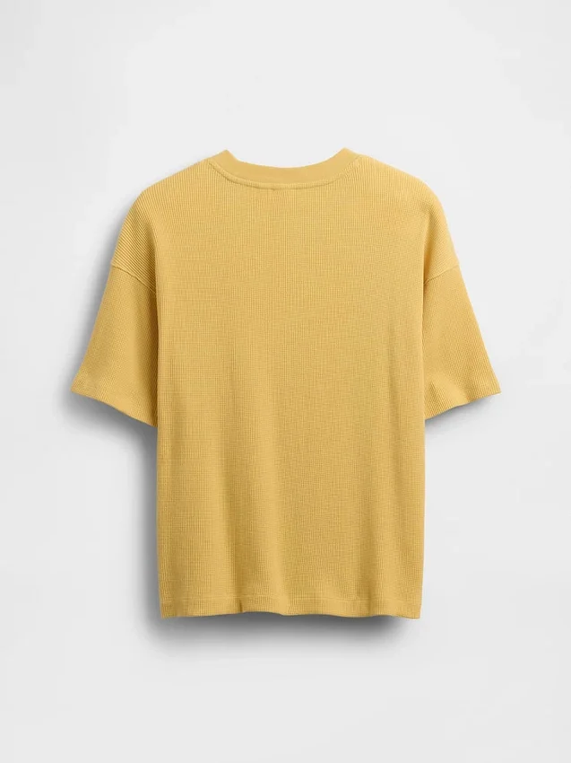 T-shirt oversize a trama waffle per bambini