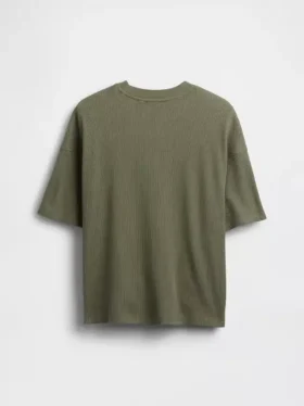 T-shirt oversize a trama waffle per bambini