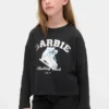 T-shirt oversize con grafica Barbie per bambini