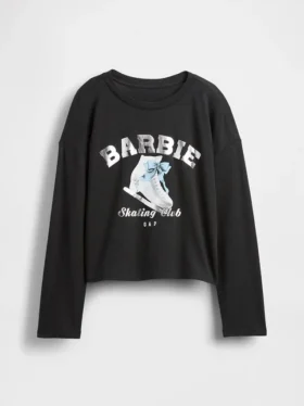 T-shirt oversize con grafica Barbie per bambini