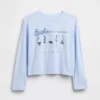 T-shirt oversize con grafica Barbie per bambini